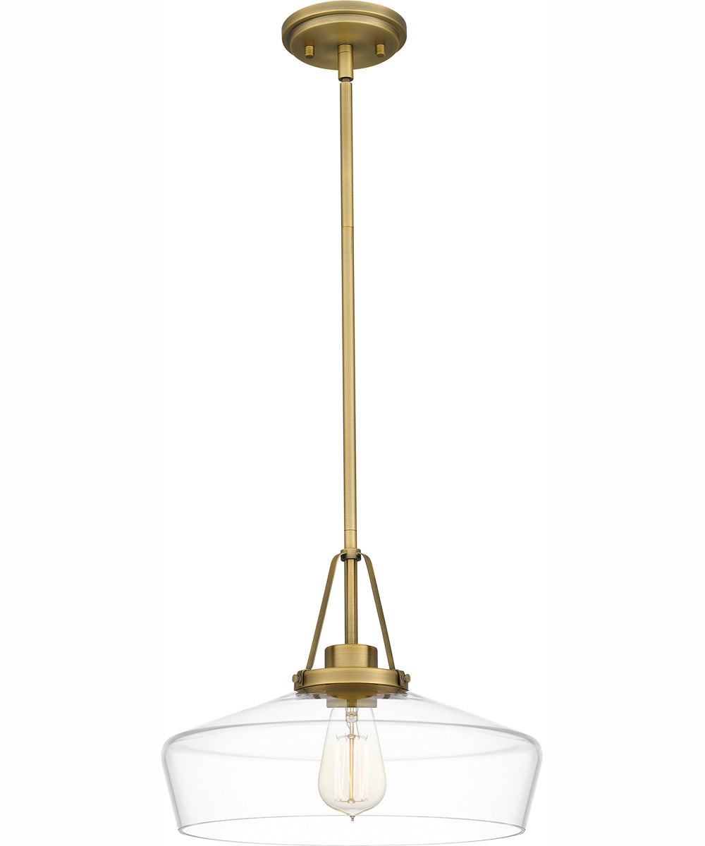Quoizel Pendant 1-light Pendant Aged Brass