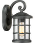 Crusade Small 1-light Outdoor Wall Light  Coastal Armour Earth Black