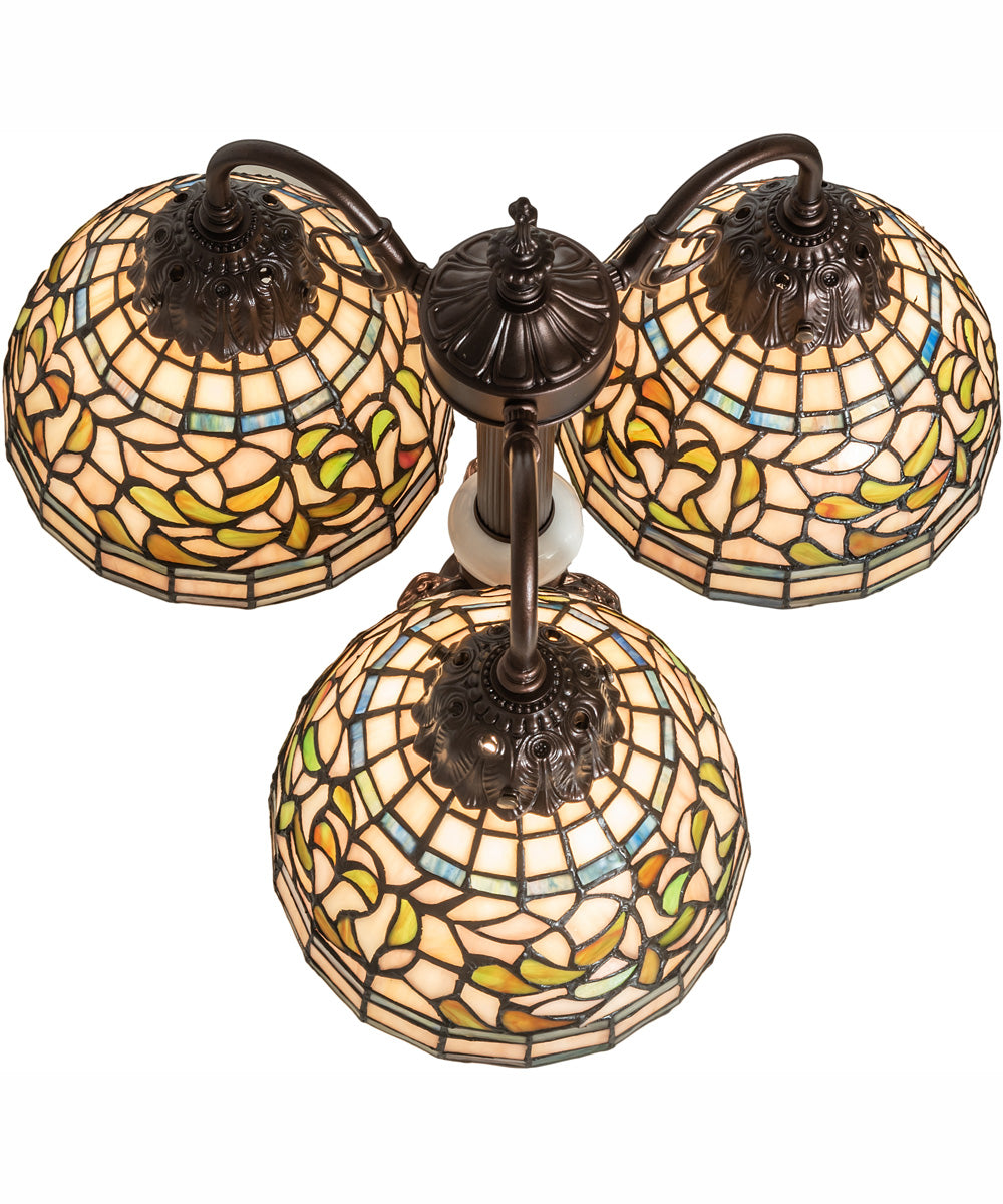 23" High Tiffany Turning Leaf Table Lamp