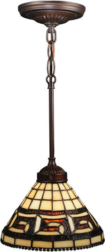 8"W Greek Key Mini Pendant