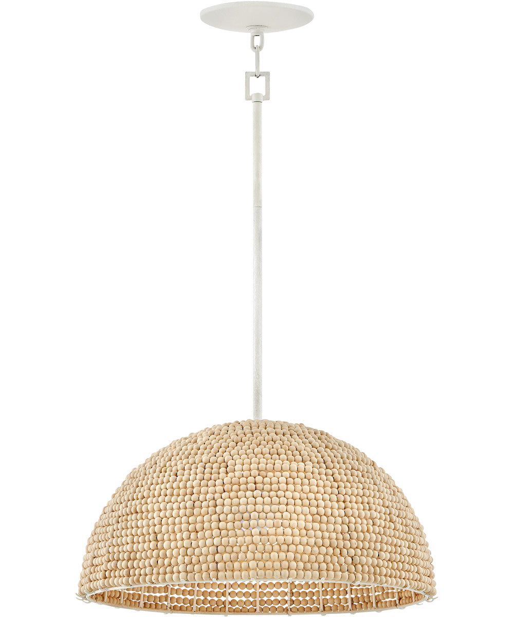 Dalia 1-Light Large Pendant in Textured Plaster