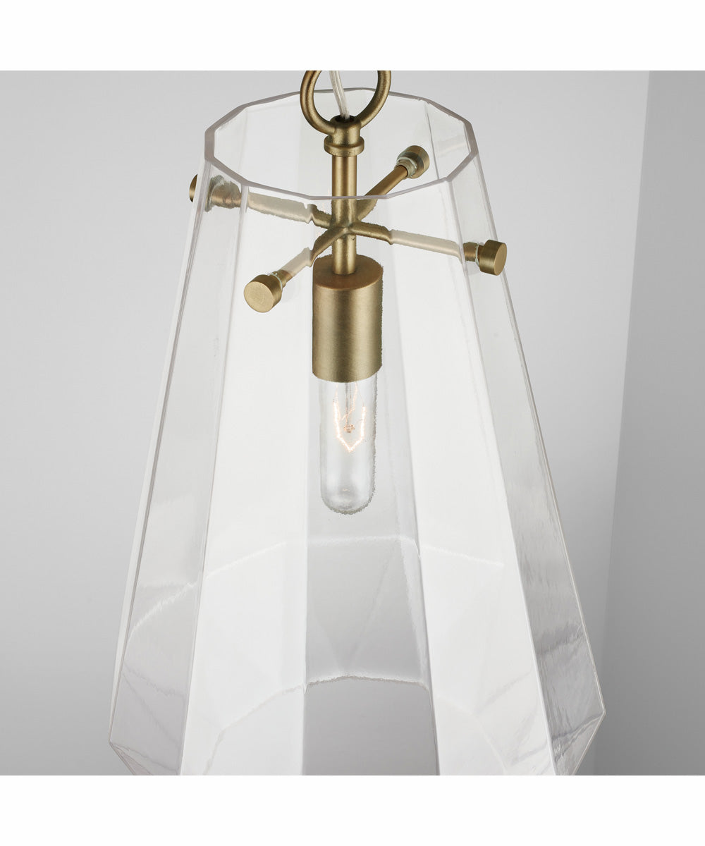 Lee 1-Light Pendant Aged Brass