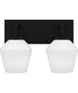 Nielson Medium 2-light Bath Light Matte Black