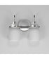 Milk 2-Light Bath Vanity Polished Chrome