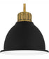 Quoizel Piccolo Pendant 1-light Mini Pendant Weathered Brass