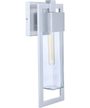 Perimeter 1-Light Outdoor Wall Light Satin Aluminum