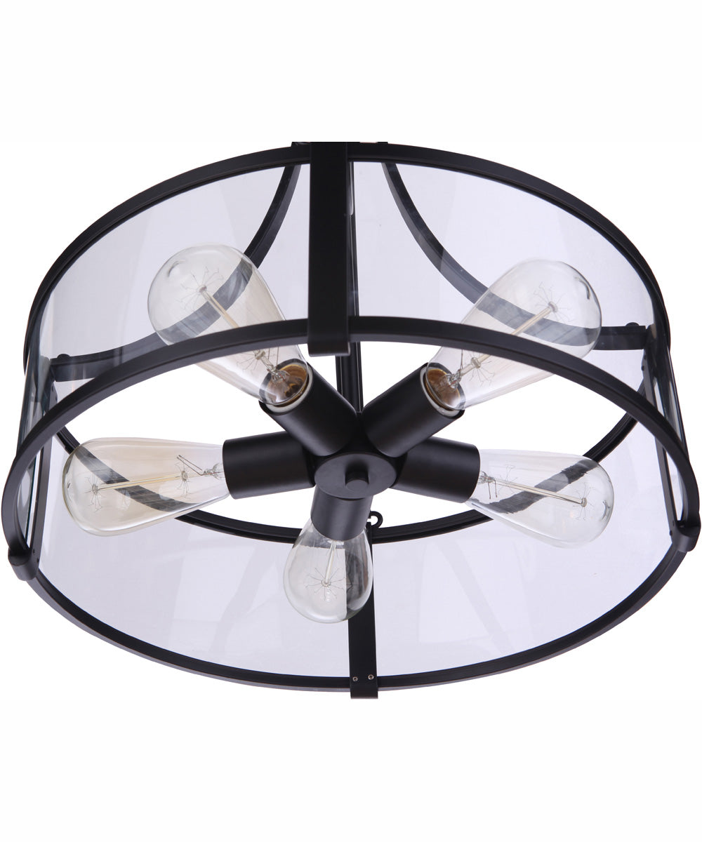 Elliot 5-Light Pendant Flat Black