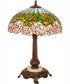 23" Wide Tiffany Cabbage Rose Table Lamp