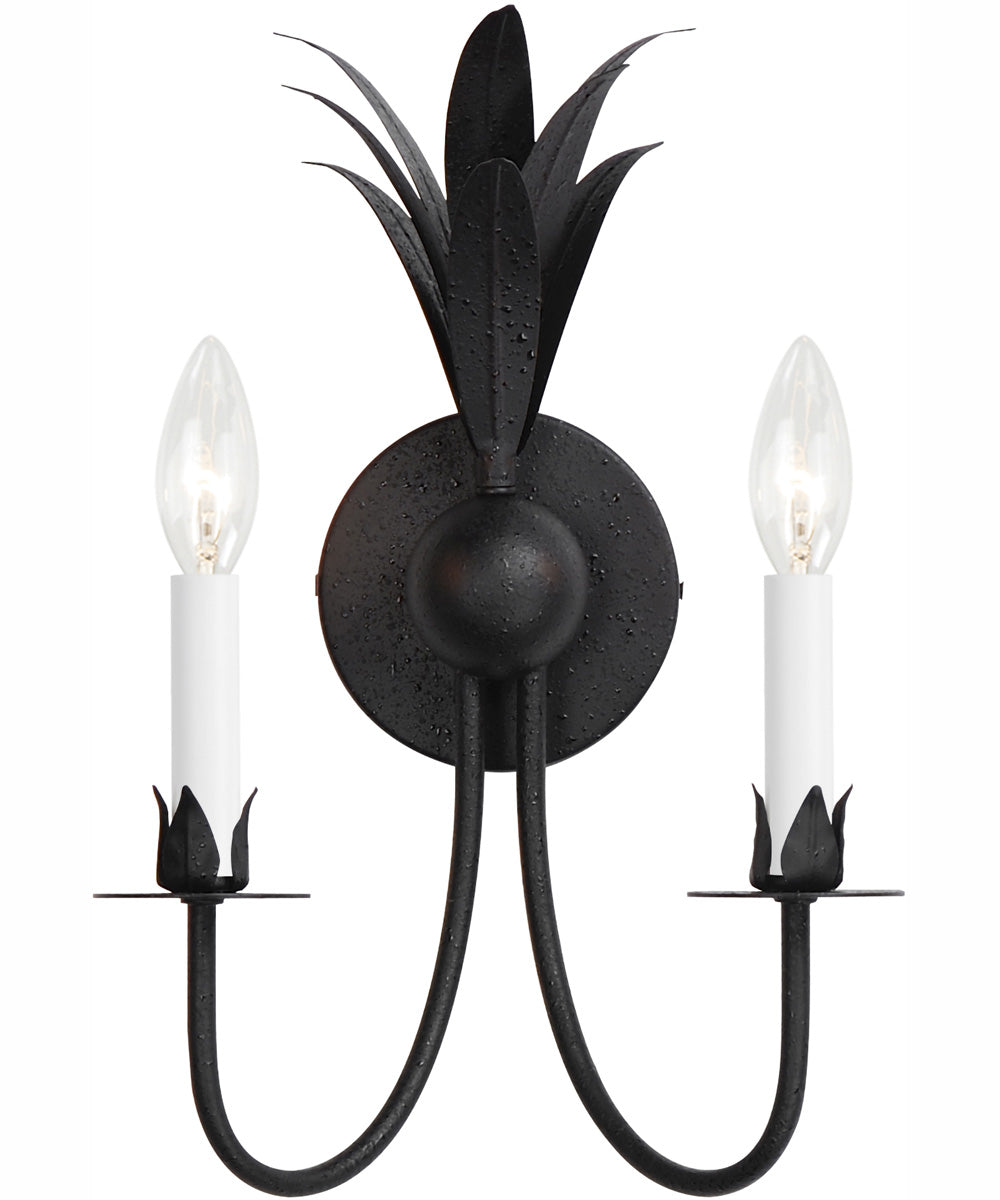 Paloma 2-Light Sconce Anthracite