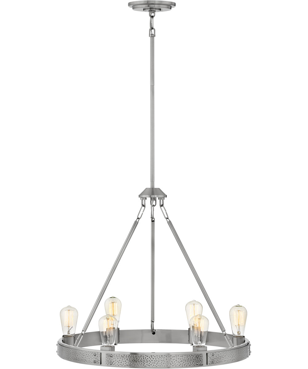 Everett 6-Light Medium Single Tier in Brushed Nickel