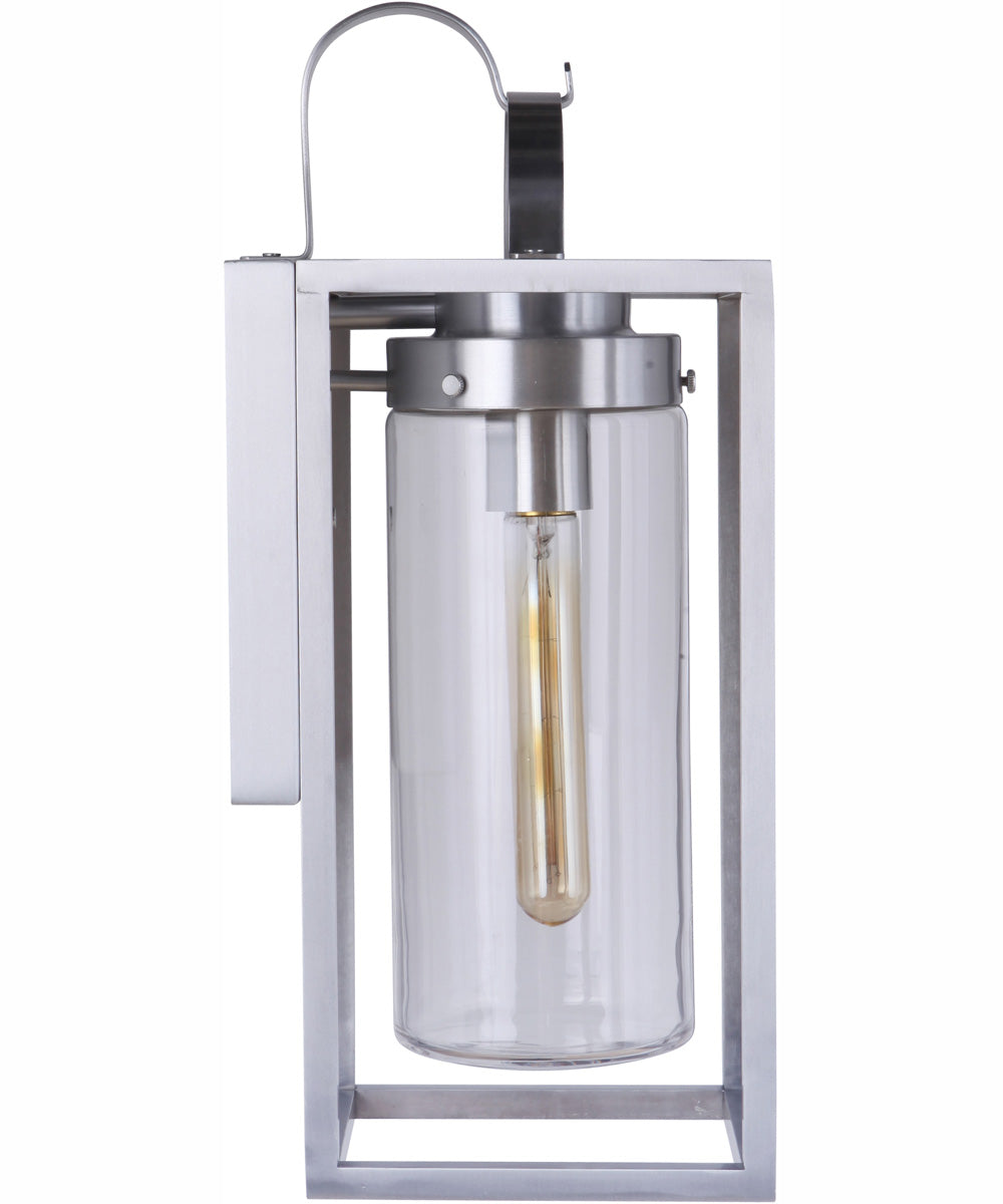 Neo 1-Light Outdoor Wall Lantern Satin Aluminum