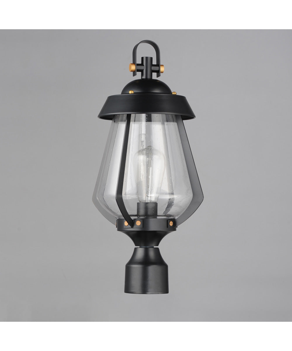 Mariner Outdoor Pier/Post Mount Black / Antique Brass