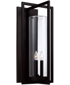Kent 3-Light Outdoor Wall-Lantern Rain or Shine - Black
