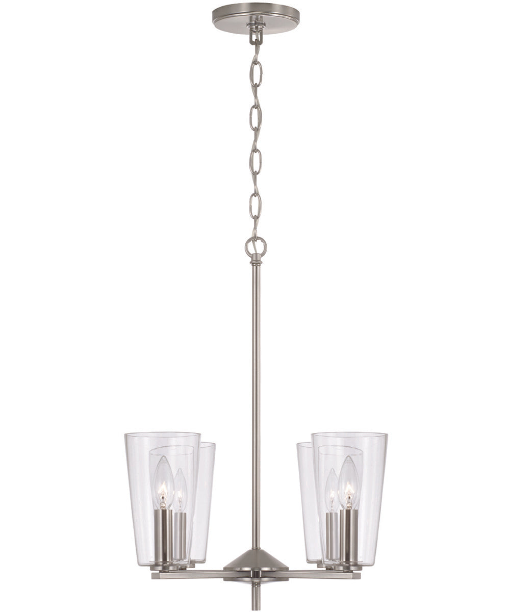 Portman 4-Light Pendant Brushed Nickel