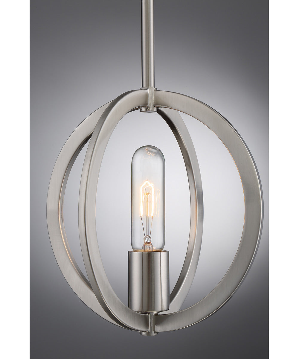 Orion Small 1-light Mini Pendant Brushed Nickel