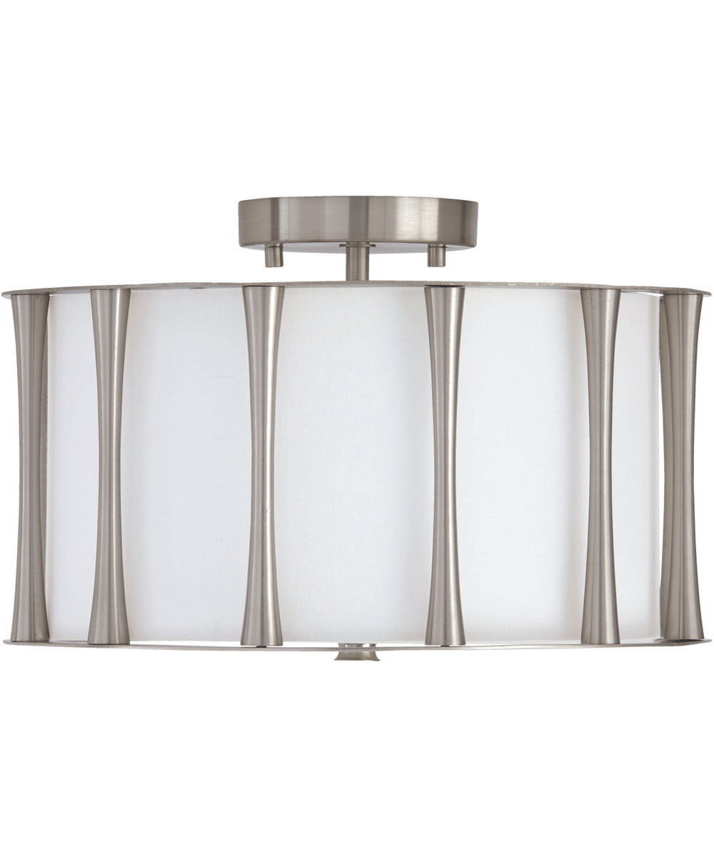 Bodie 3-Light Semi-Flush Brushed Nickel