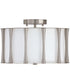 Bodie 3-Light Semi-Flush Brushed Nickel