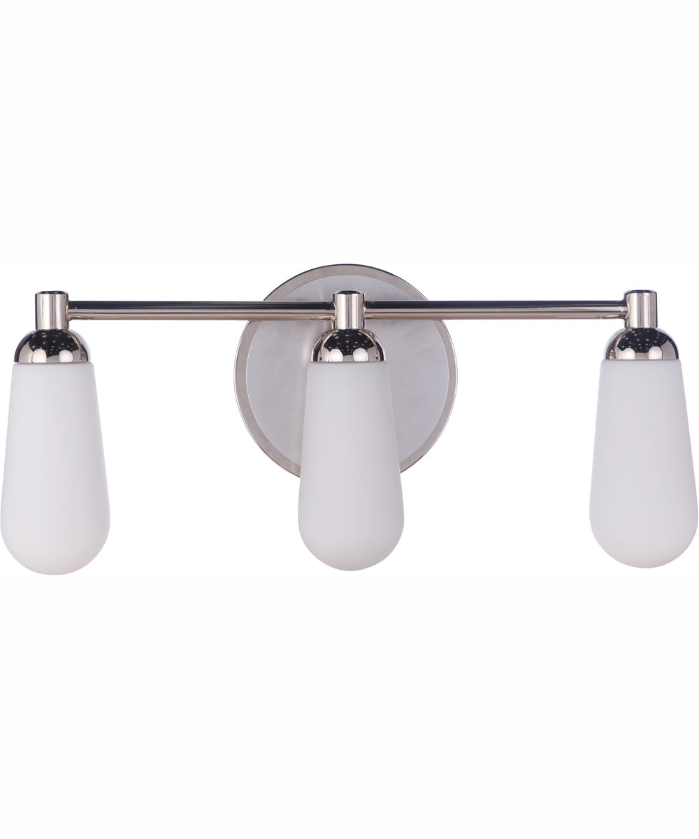 Riggs 3-Light Vanity Brushed Polished Nickel / Polished Nickel