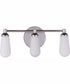 Riggs 3-Light Vanity Brushed Polished Nickel / Polished Nickel