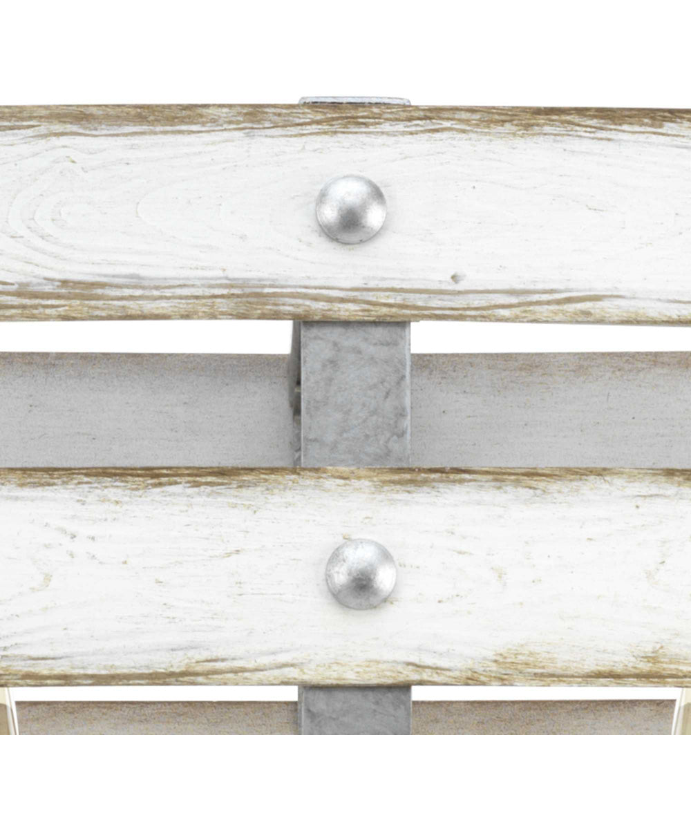 Gulliver 4-Light Coastal Linear Chandelier Light Galvanized Finish