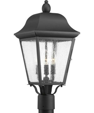 Kiawah 3-Light Post Lantern Textured Black