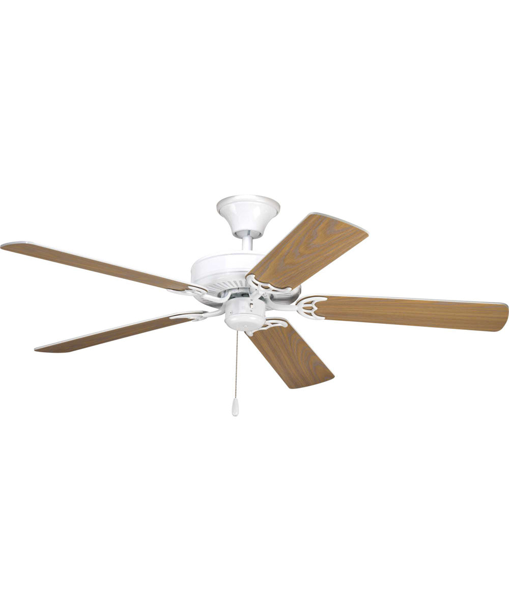AirPro Energy Star-Rated 52-Inch 5-Blade Traditional Ceiling Fan White