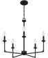 Prescott 5-light Chandelier Matte Black