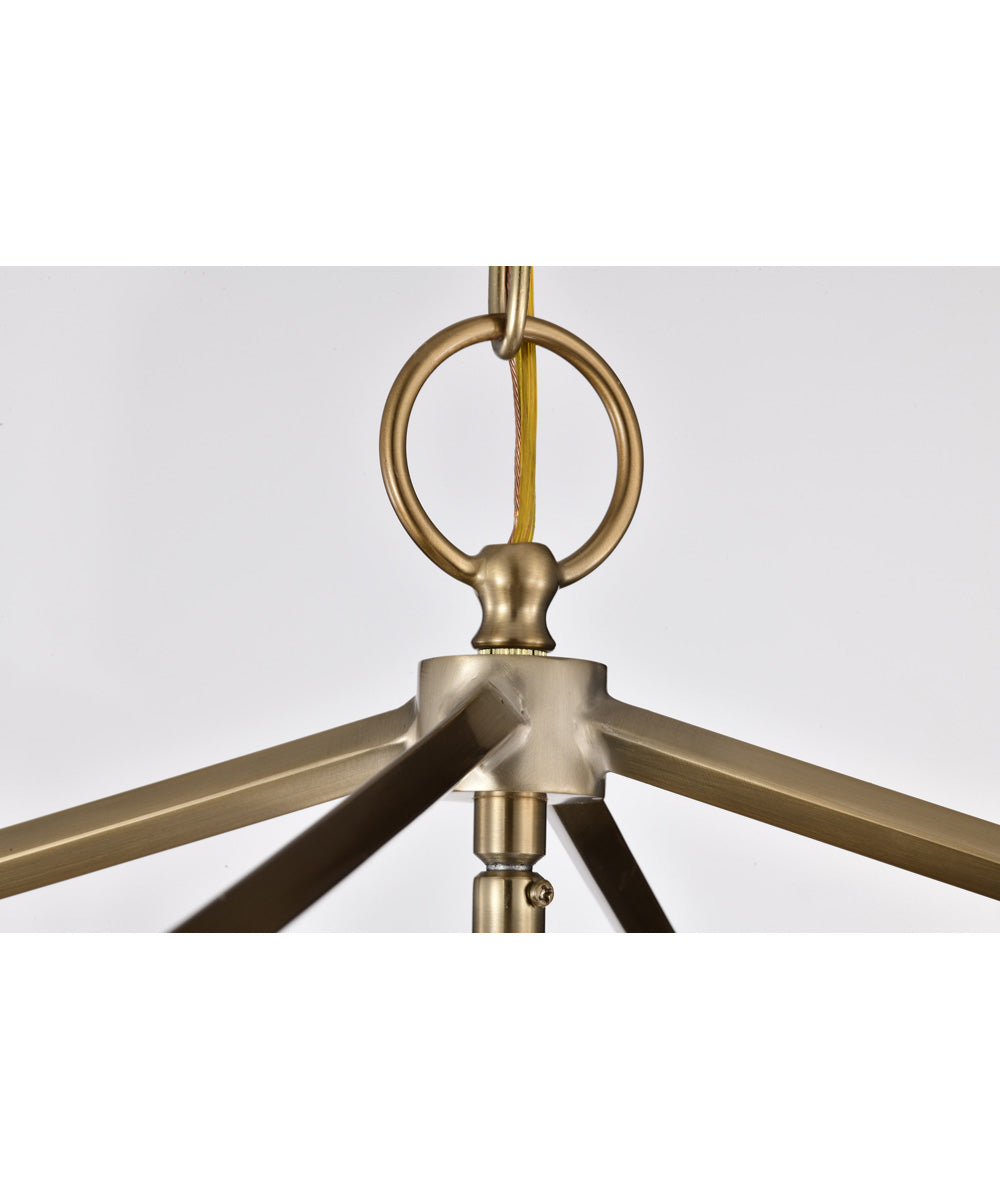 Emma 4-Light Pendant Burnished Brass