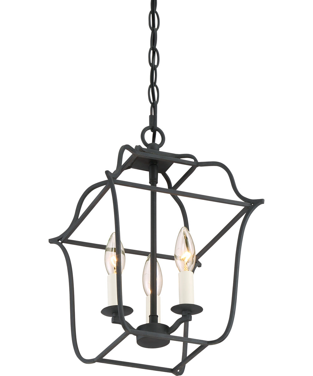 Gallery 3-light Pendant Royal Ebony