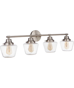 Essex 4-Light Bath Vanity Light Brushed Polished Nickel