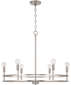 Fuller 6-Light Chandelier Brushed Nickel