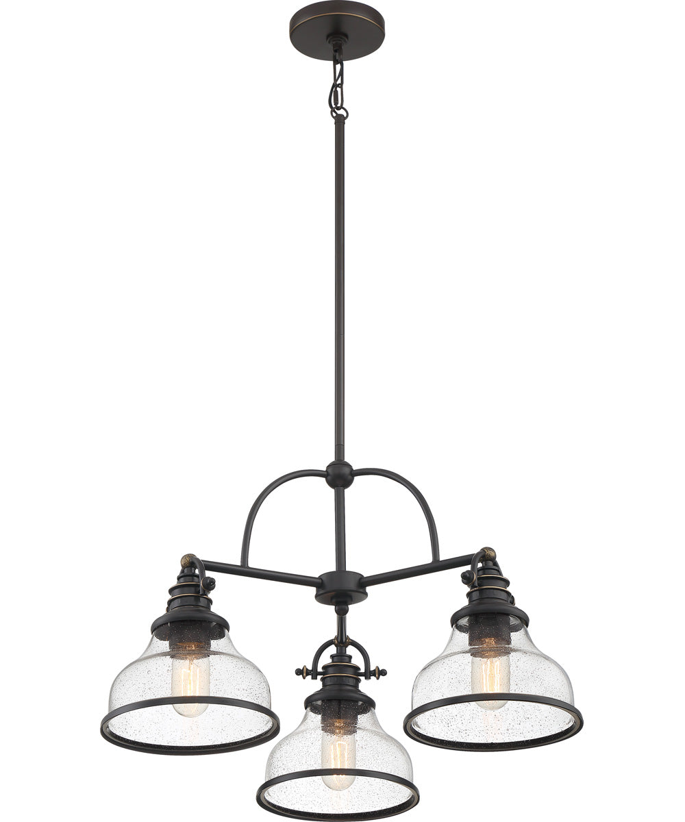 Grant 3-light Chandelier Palladian Bronze