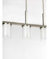 Mast 4-Light Linear Chandelier Brushed Nickel