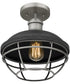 Sandpiper 1-light Semi Flush Mount Antique Polished Nickel