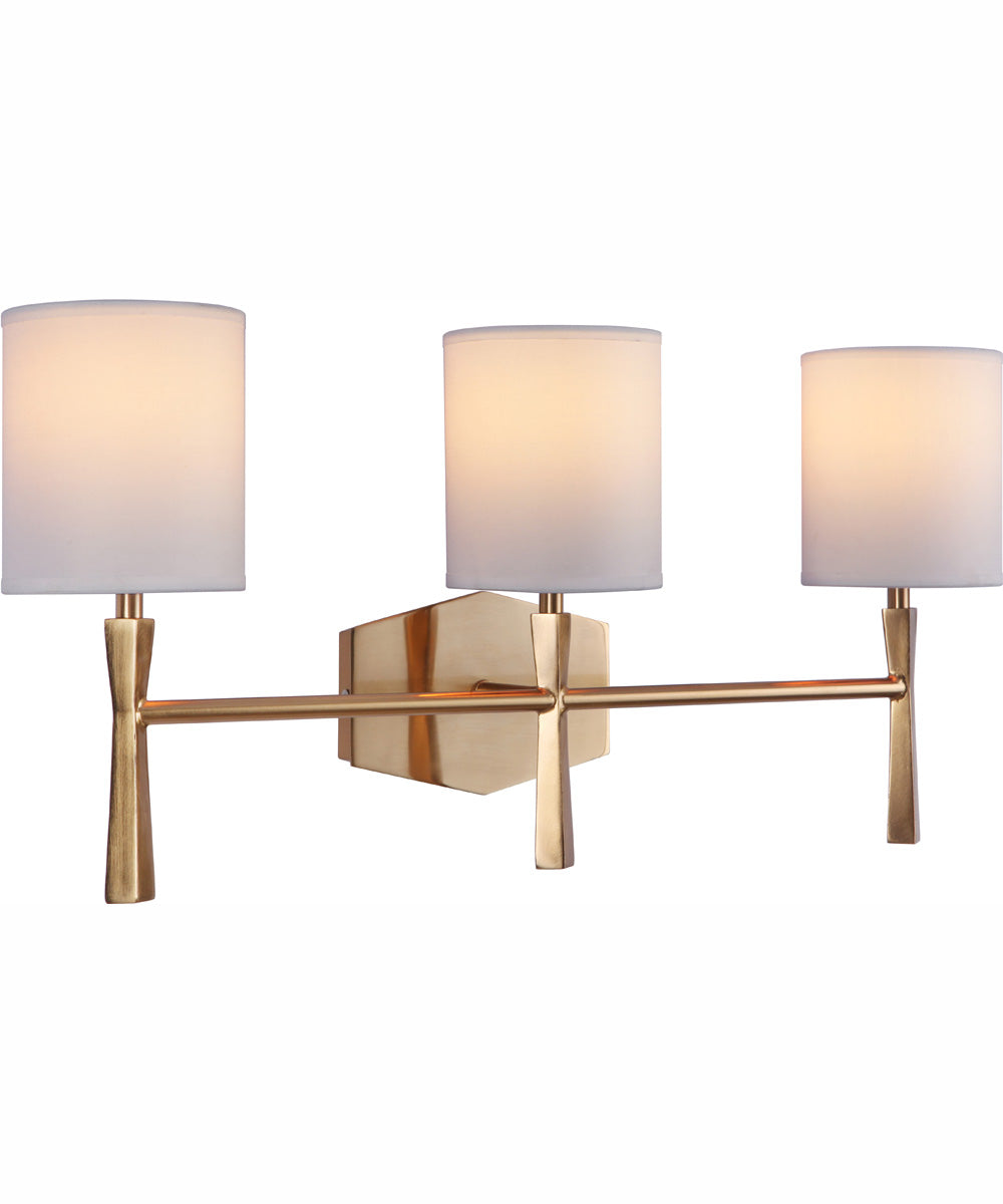 Chatham 3-Light Vanity Satin Brass