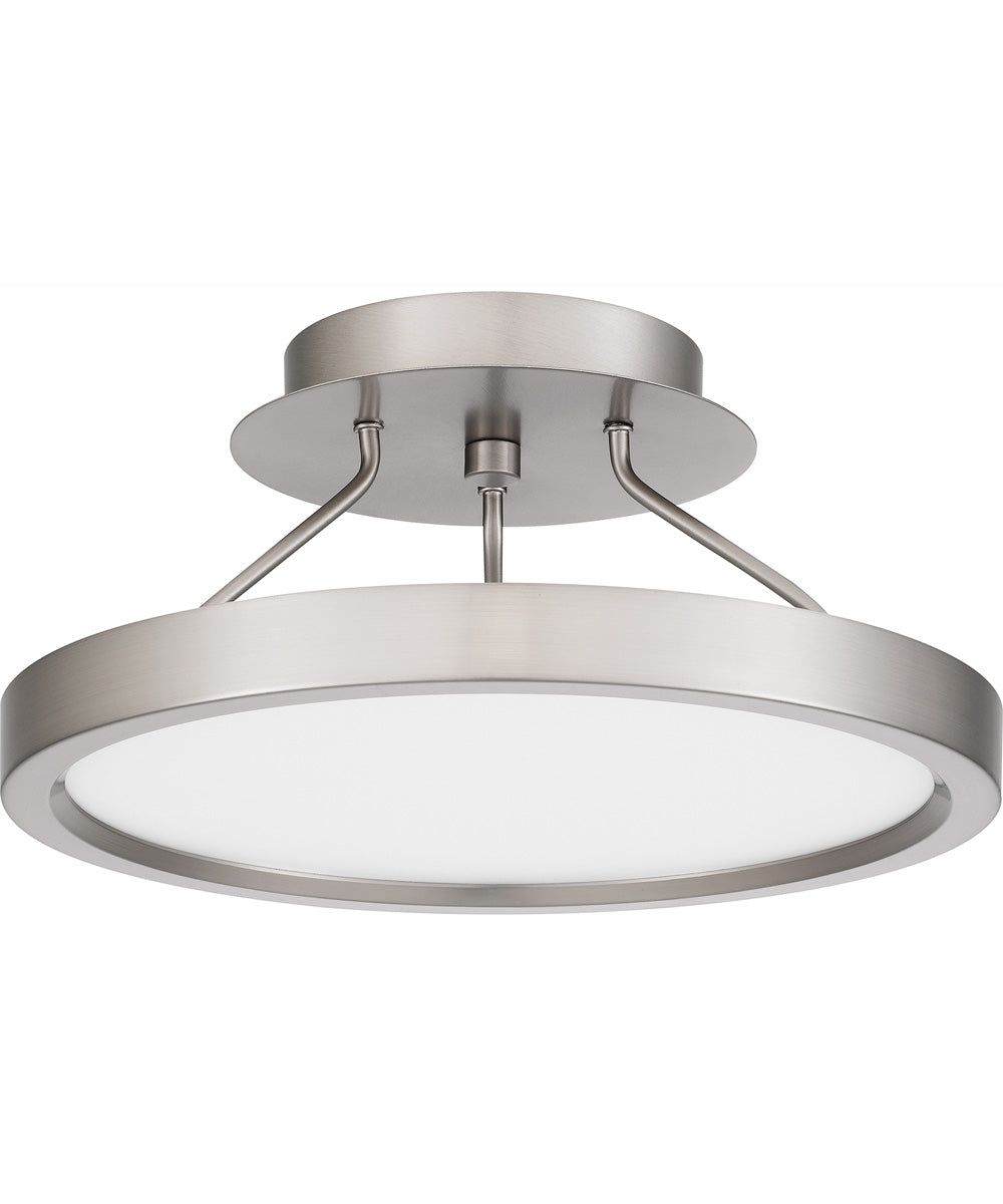 Outskirts Small Semi Flush Mount Brushed Nickel