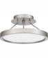 Outskirts Small Semi Flush Mount Brushed Nickel