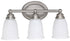 Capital Lighting 3-Light Vanity Matte Nickel 1083MN132