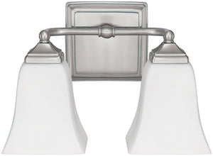 13"W 2-Light Bath Vanity Brushed Nickel