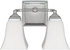 13"W 2-Light Bath Vanity Polished Nickel