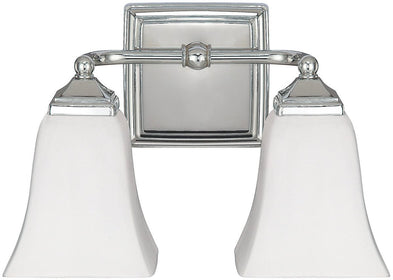 13"W 2-Light Bath Vanity Polished Nickel