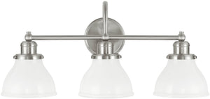 24"W Baxter 3-Light Vanity Brushed Nickel