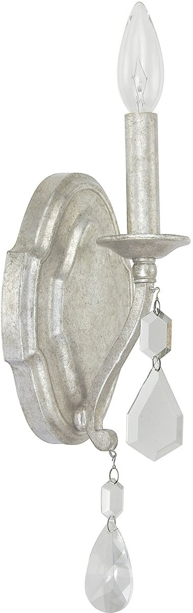 Capital Lighting Blakely 1-Light Sconce Antique Silver 1616ASCR