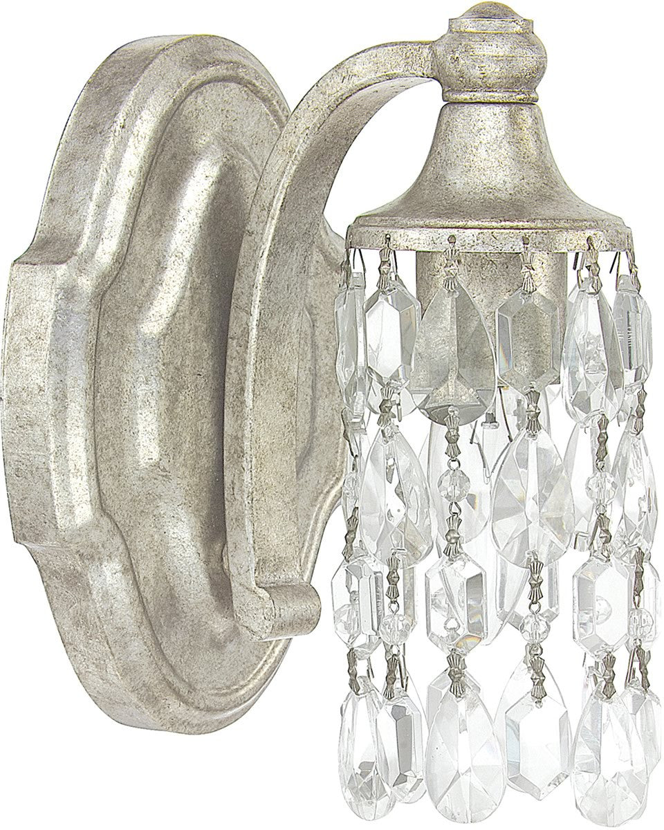 Capital Lighting Blakely 1-Light Sconce Antique Silver 8521ASCR