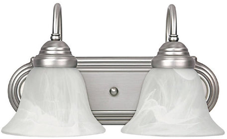 14"W Capital Vanities 2-Light Bath Vanity Matte Nickel
