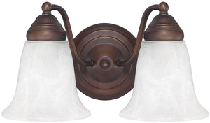 11"W Capital Vanities 2-Light Bath Vanity Burnished Bronze