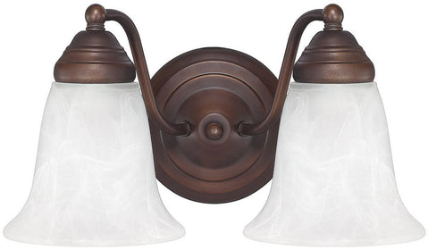 11"W Capital Vanities 2-Light Bath Vanity Burnished Bronze