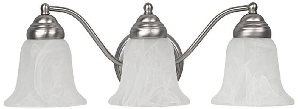 Capital Lighting Capital Vanities 3-Light Bath Vanity Matte Nickel 1363MN117
