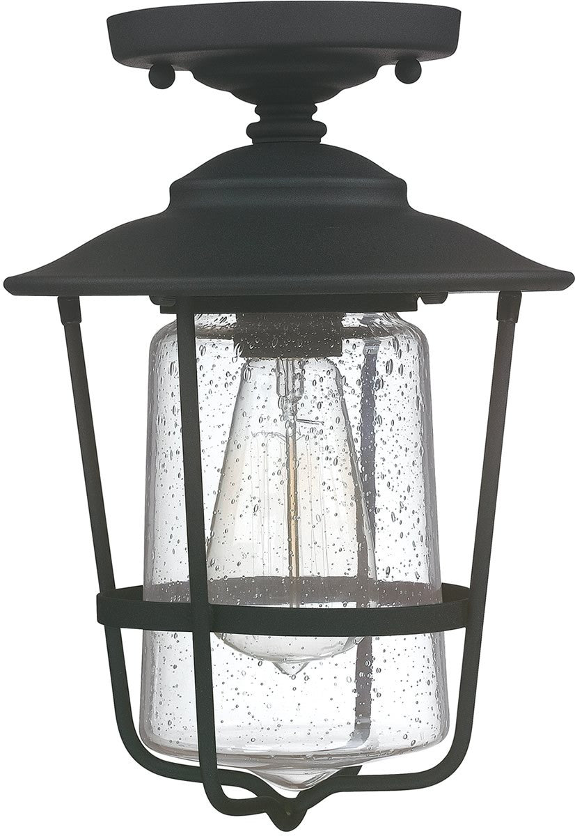 Capital Lighting Creekside 1-Light Outdoor Ceiling Black 9607BK