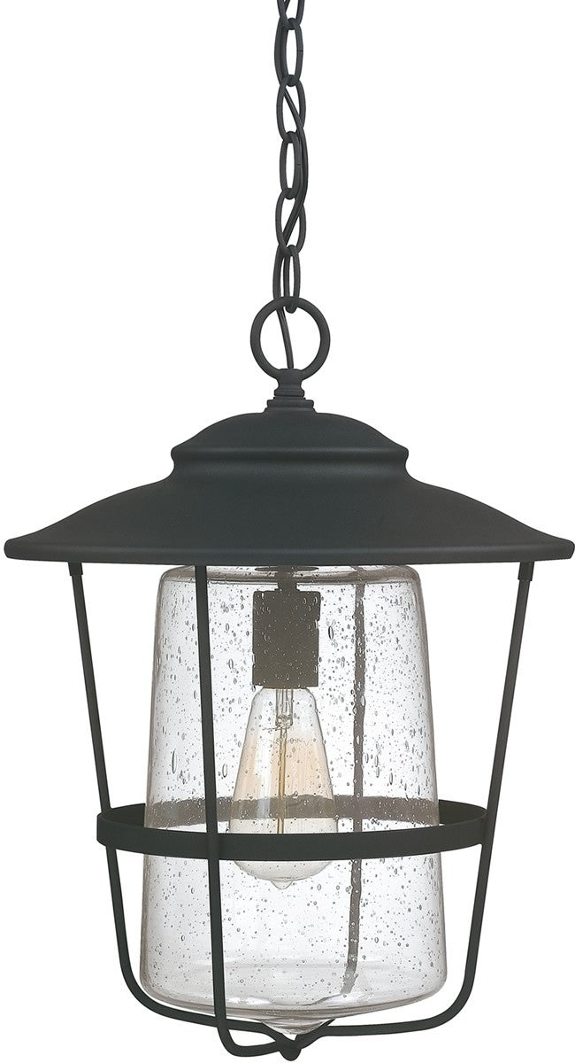 Capital Lighting Creekside 1-Light Hanging Lantern Black 9604BK